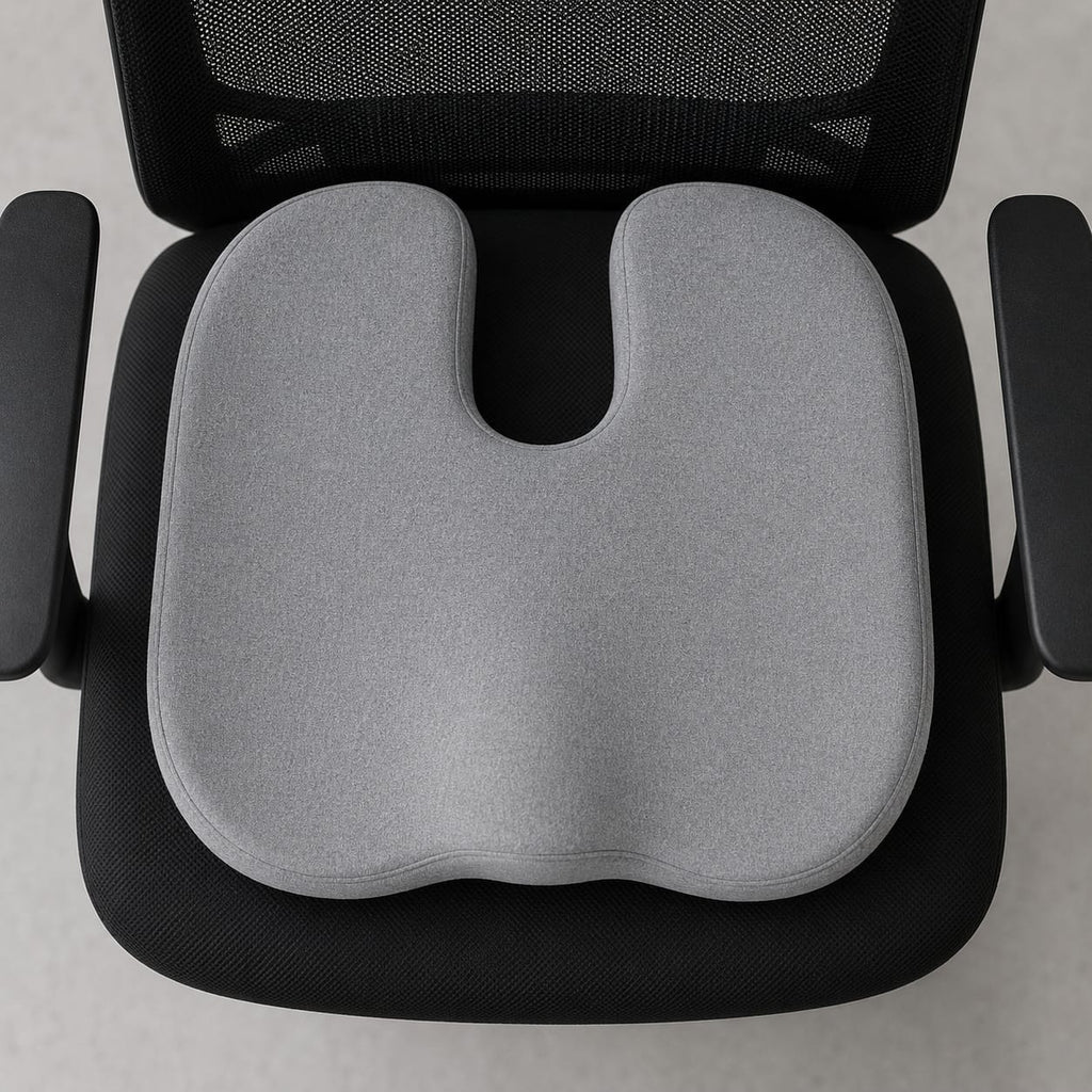 Ergonest Ergonomic Memory Foam Coccyx Seat Cushion | Tailbone Relief & Posture Support